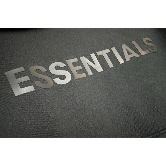Black Essentials Hoodie Sz Small Oversized Fear Of God Sweatshirt Pacsun - Picture 1 of 11
